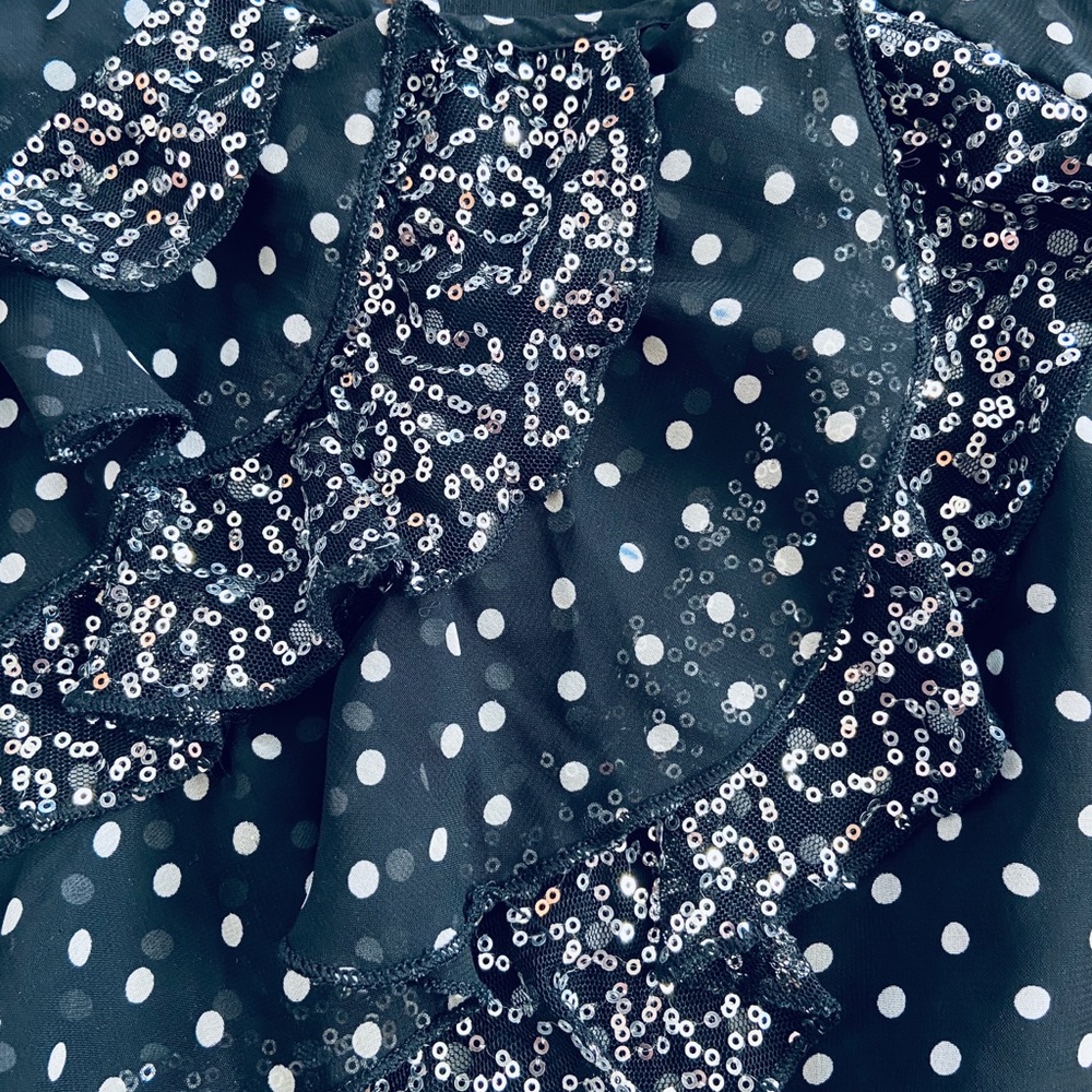 Tempted Girls Ruffled Sequin Top - Picture 2 of 5